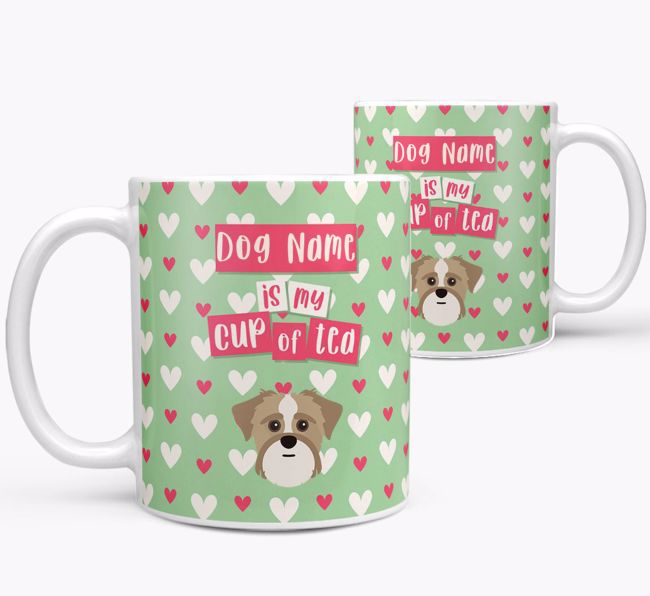 Personalised {breedFullName} '{dogsName} is my Cup of Tea' Mug